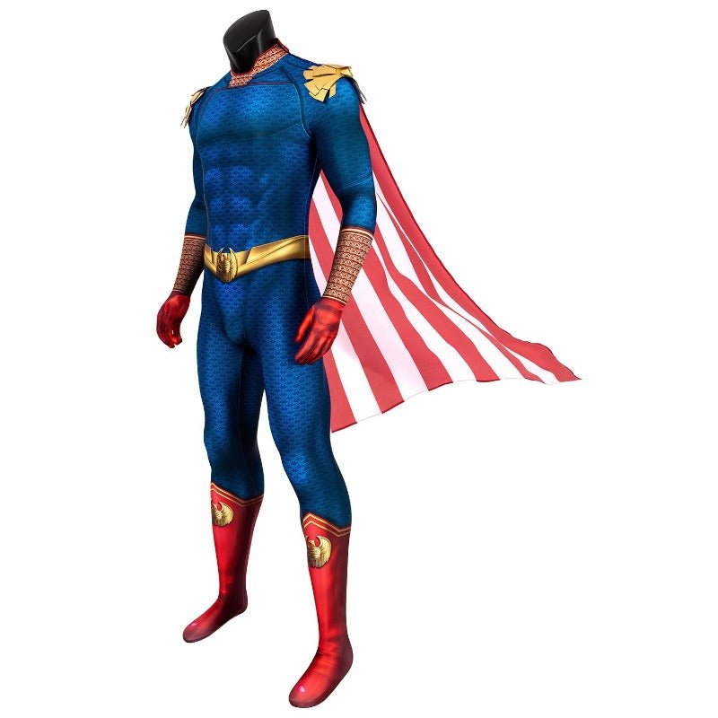 Fantasia Homelander para Homens com Capa – Fantasia de Super-Herói para Halloween - Estrela Cosplay