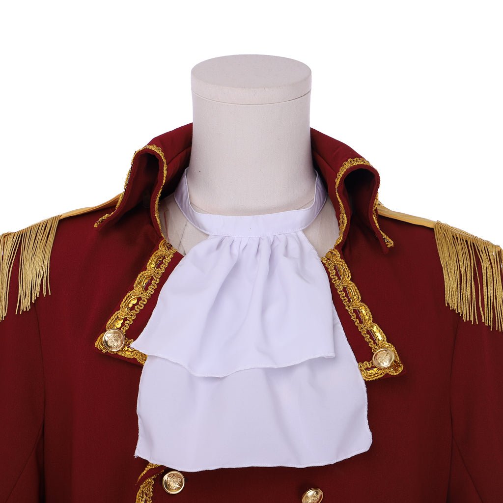 Casaco Militar Inspirado em Hamilton | Fantasia Gótica Aristocrática Colonial para Homens | Série Medieval Estrela do Cosplay - Estrela Cosplay