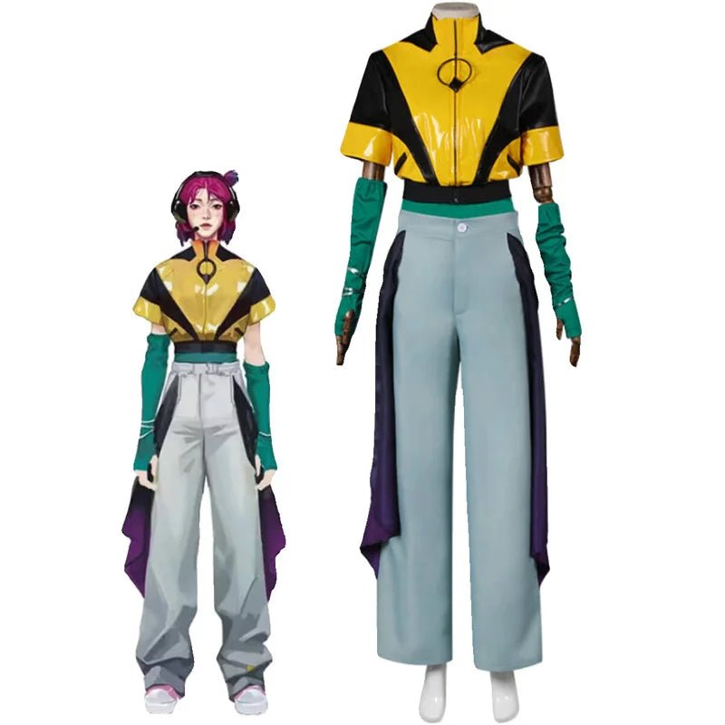 Fantasia Heartsteel Alune Cosplay para Mulher - League of Legends - Traje de Roleplay Punk Casual - Conjunto Completo para Halloween - Estrela Cosplay