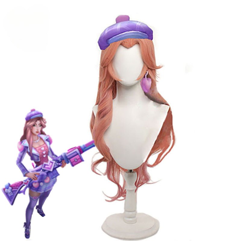 Peruca de Cosplay Caitlyn Coração Partido e Apaixonante 85cm Mulher Dia dos Namorados - Estrela Cosplay