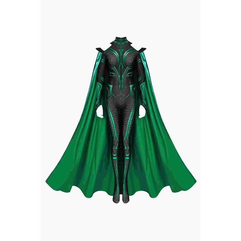 Traje Cosplay Mulher Thor Ragnarok Hela Macacão com Capa ZG23 - Estrela Cosplay