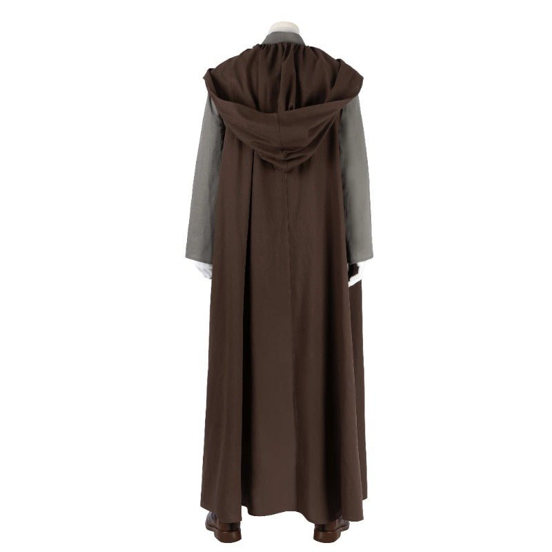 Traje de Cosplay Obi-Wan Kenobi Conjunto Completo - Manto Jedi para Halloween e Carnaval - Estrela Cosplay