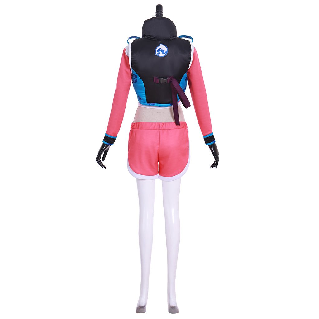 Traje de Cosplay D.Va Hana Song Waveracer | Roupa de Praia Rosa de Overwatch - Estrela Cosplay