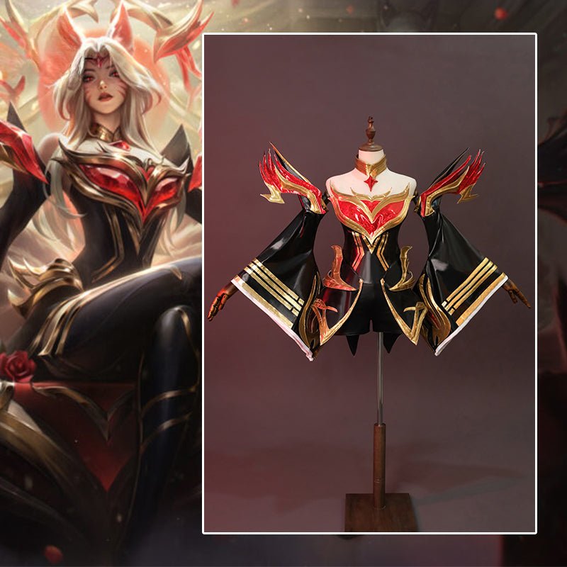 Fantasia de Cosplay de Ahri, a Raposa de Nove Caudas do LOL - Traje Feminino para Halloween - Estrela Cosplay