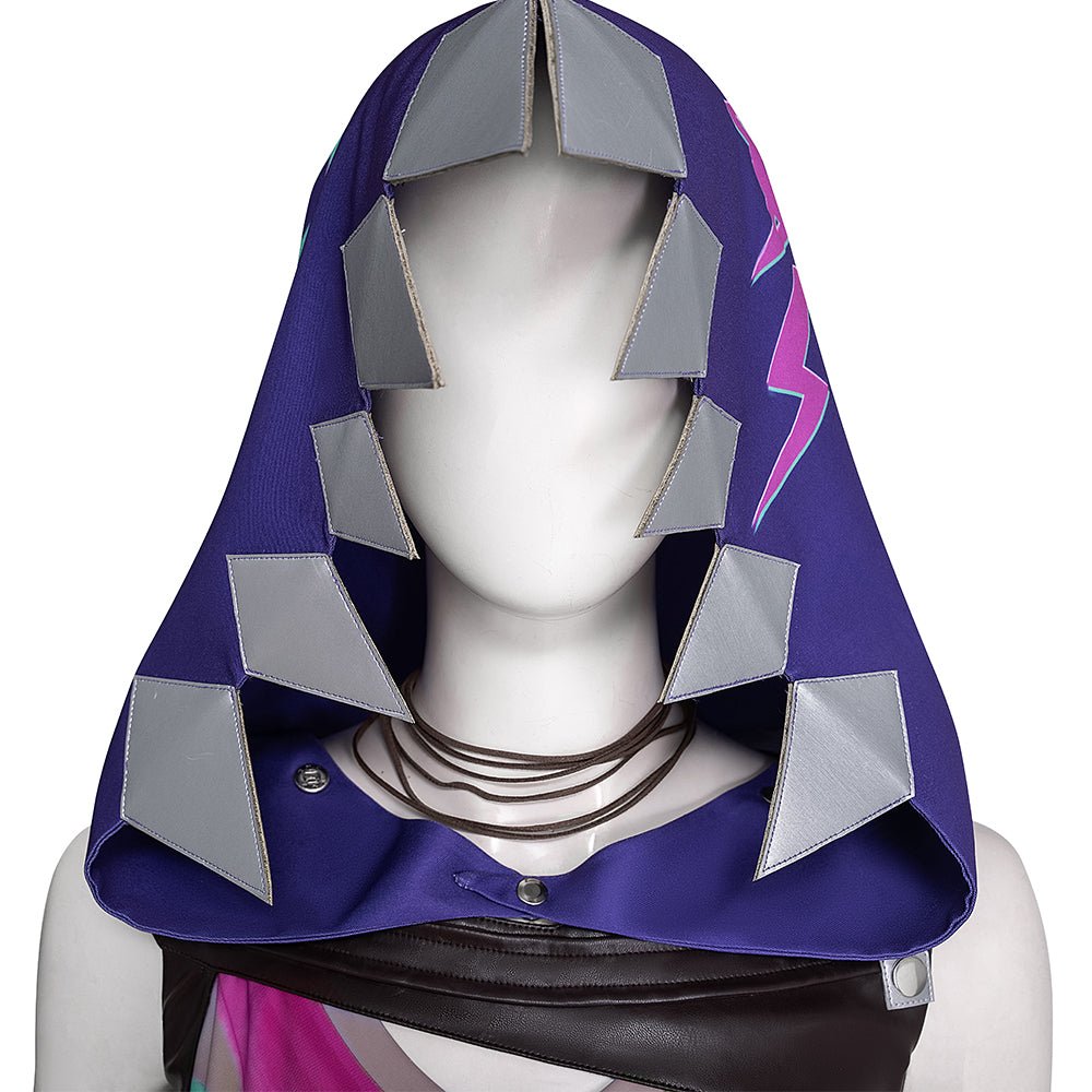 Fantasia de Cosplay Arcane Jinx - Traje Jinx da Batalha da Cidade Dupla 2 - Estrela Cosplay