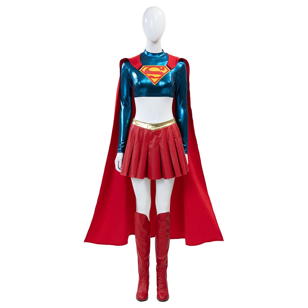 Fantasia Cosplay Nova Edição Supergirl 2025 - Traje Anime de Alta Qualidade - Estrela Cosplay