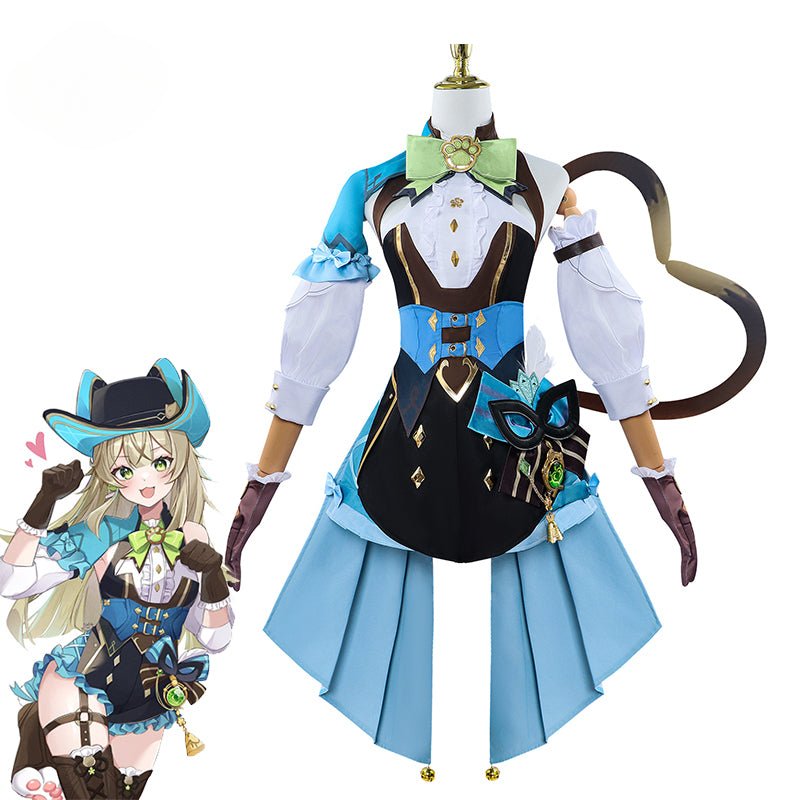 Fantasia Cosplay Kirara Gato Estilo Genshin Impact Fantasma nas Botas para Mulheres Uniforme Festa Halloween - Estrela Cosplay