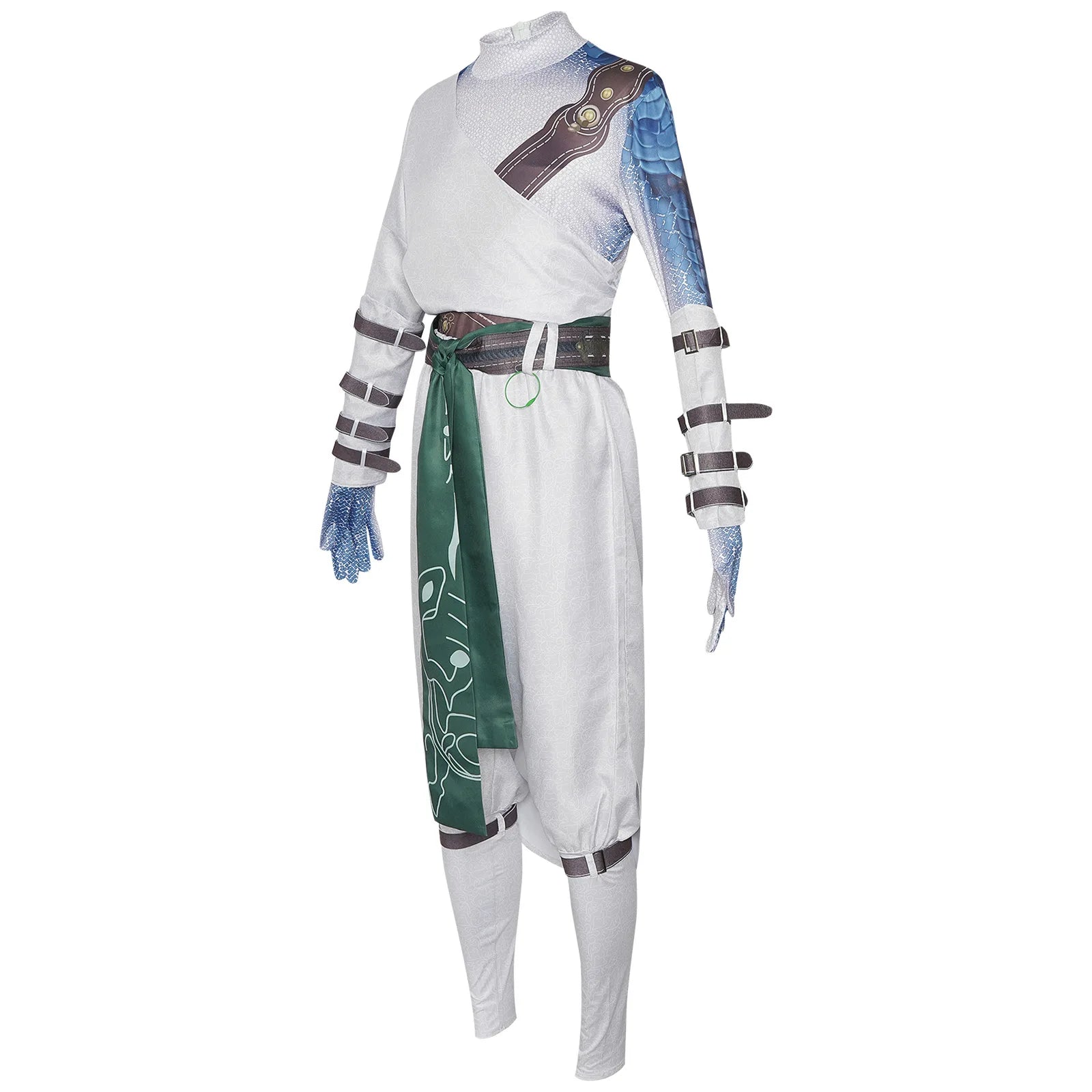 Fantasia Cosplay Nobre de Branco Black Myth Wukong | Roupa Branca Traje Halloween para Homens | Design Elegante para Fãs - Estrela Cosplay