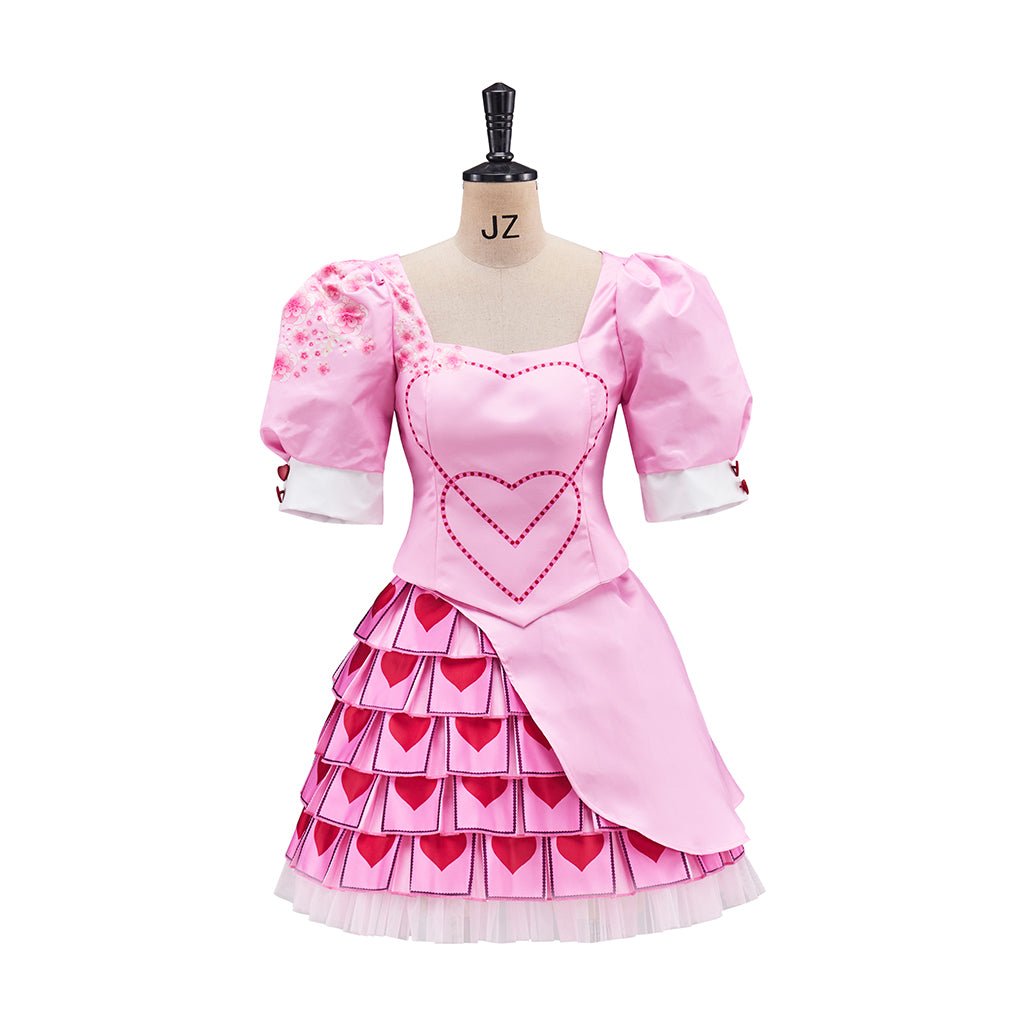 Vestido de Cosplay D-Descendentes 4 Vermelho – Fantasia de Princesa para Halloween e Carnaval - Estrela Cosplay