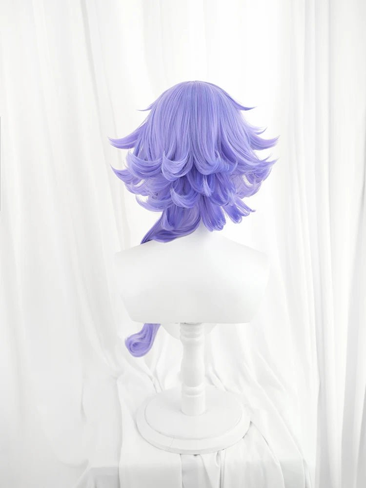 Peruca Cosplay Xayah Battle Bat LOL 45cm Azul para Mulheres - Cabelo Sintético Resistente ao Calor - Estrela Cosplay