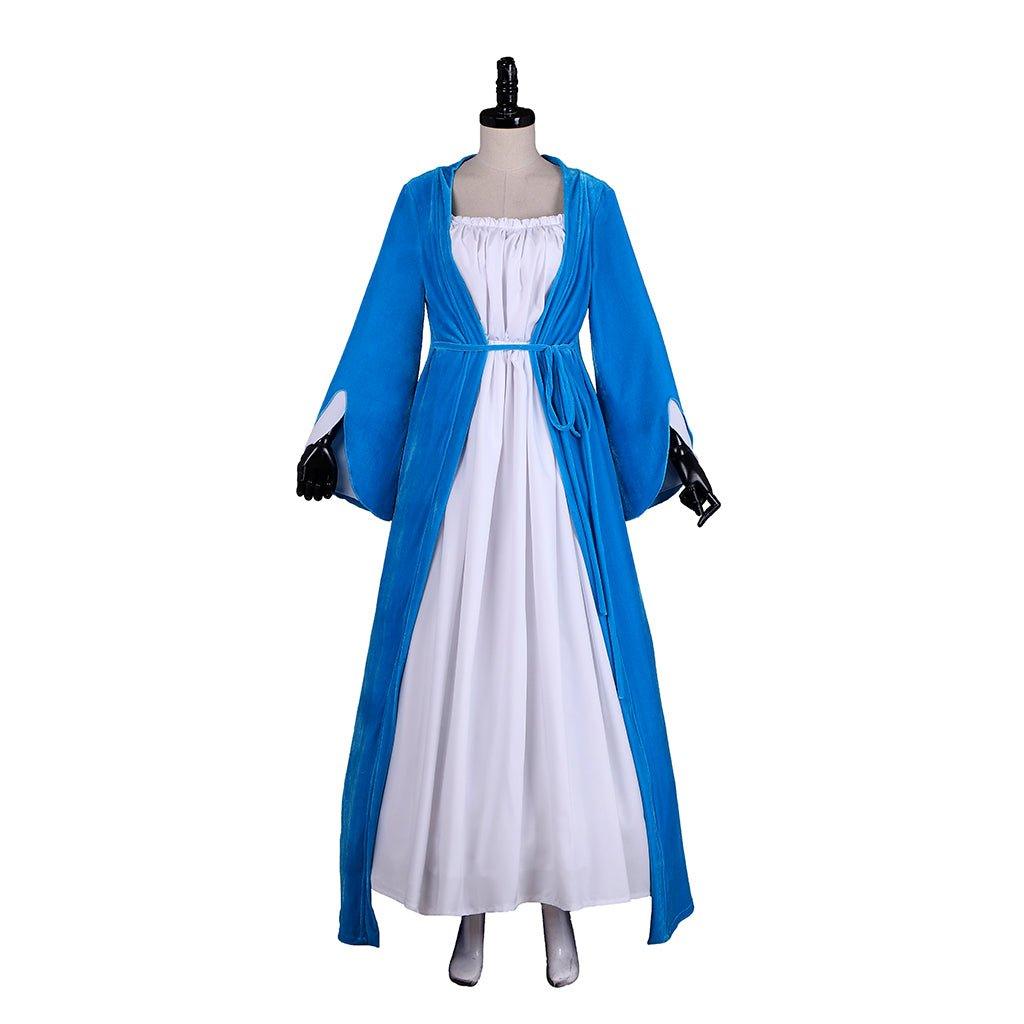 Elizabeth Schuyler Hamilton Cosplay Vestido Azul Casaco | Hamilton Broadway Colonial Rococo Baile Traje - Estrela Cosplay