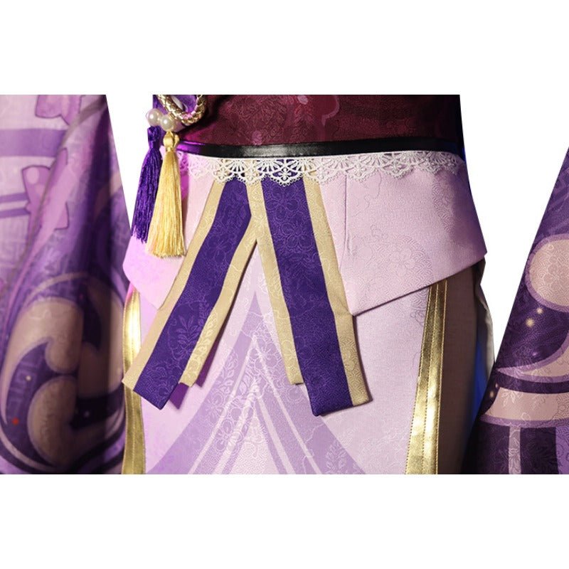 Traje de Cosplay Raiden Shogun Genshin Impact - Vestidos Elegantes para Halloween e Eventos - Estrela Cosplay