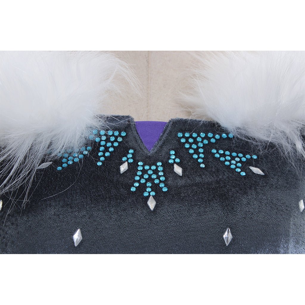 Vestido de Veludo Princesa Elsa Frozen | Cosplay Feminino para Halloween e Eventos - Estrela Cosplay