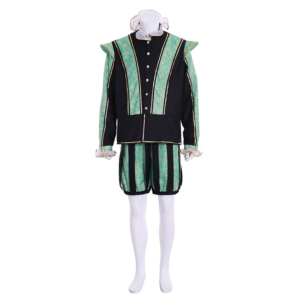 Traje de Príncipe Tudor Renascença - Terno Medieval Vitoriano Elizabetano para Homens | Feito sob medida pela Estrela do Cosplay - Estrela Cosplay