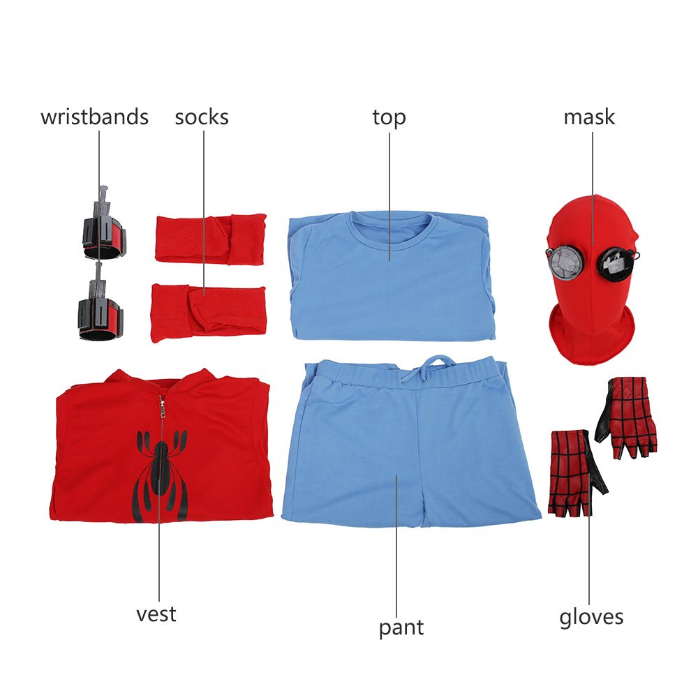 Traje de Cosplay Spider-Man Homecoming Peter Parker - Réplica de Alta Qualidade do Filme - Estrela Cosplay