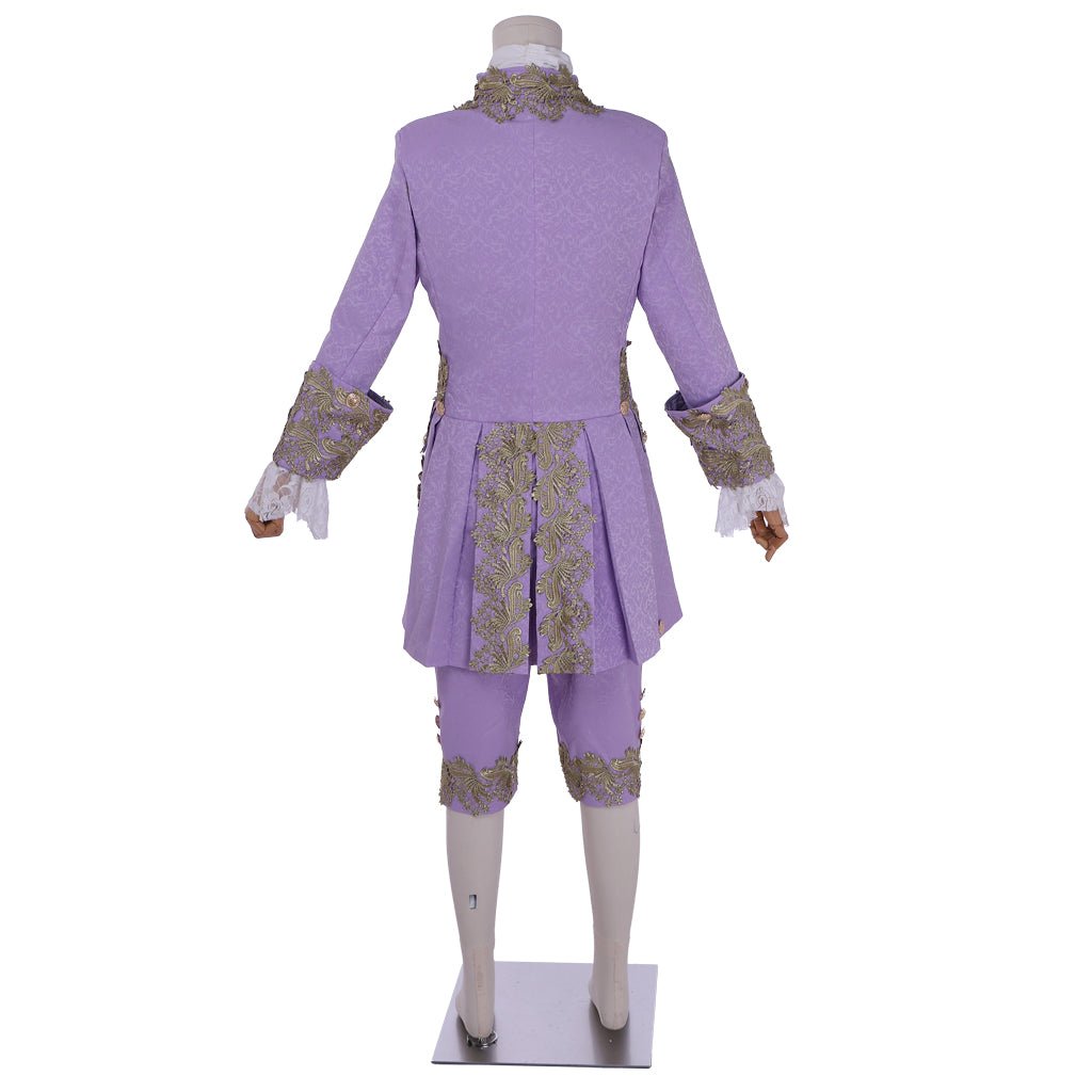 Fantasia Rococó Século XVIII para Homem Roxo - Inspirada em Marie Antoinette | Série Medieval Estrela do Cosplay - Estrela Cosplay