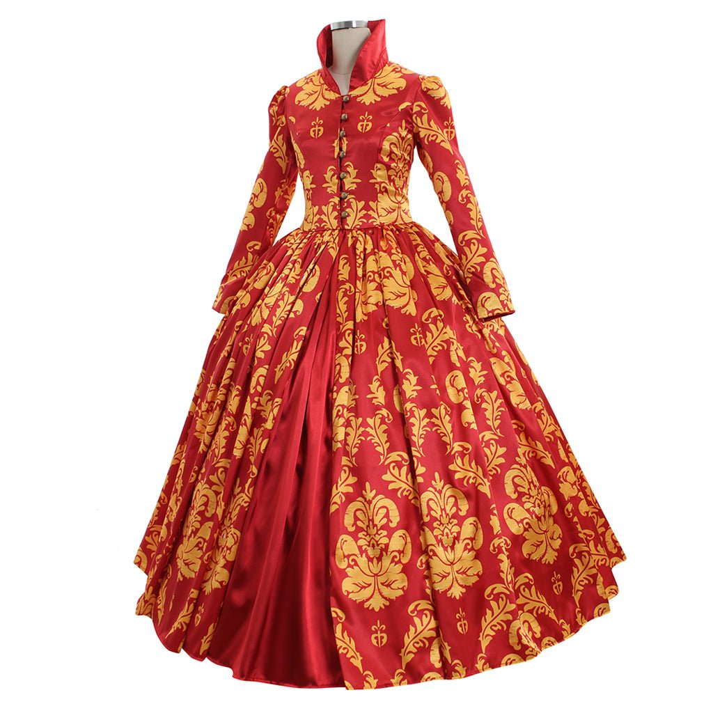 Vestido Vermelho Renascentista Medieval para Casamento | Baile Feminino Feito Sob Medida - Estrela Cosplay