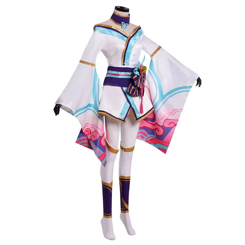 Fantasia de Cosplay Ahri Spirit Blossom para Mulheres - Halloween - Estrela Cosplay
