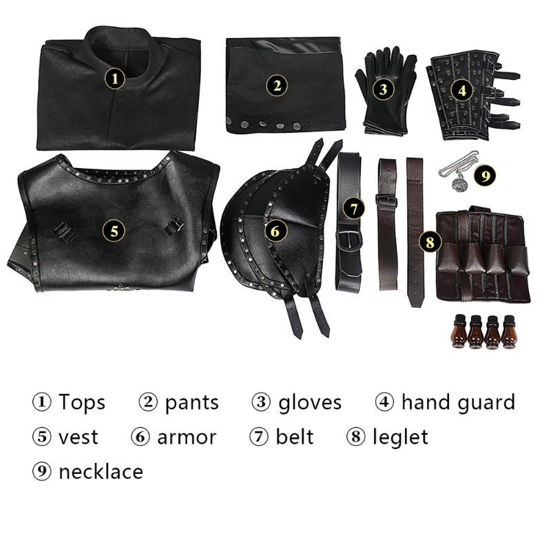 Nova Fantasia Geralt Cosplay para Halloween - Fantasia Armadura Masculina - Estrela Cosplay