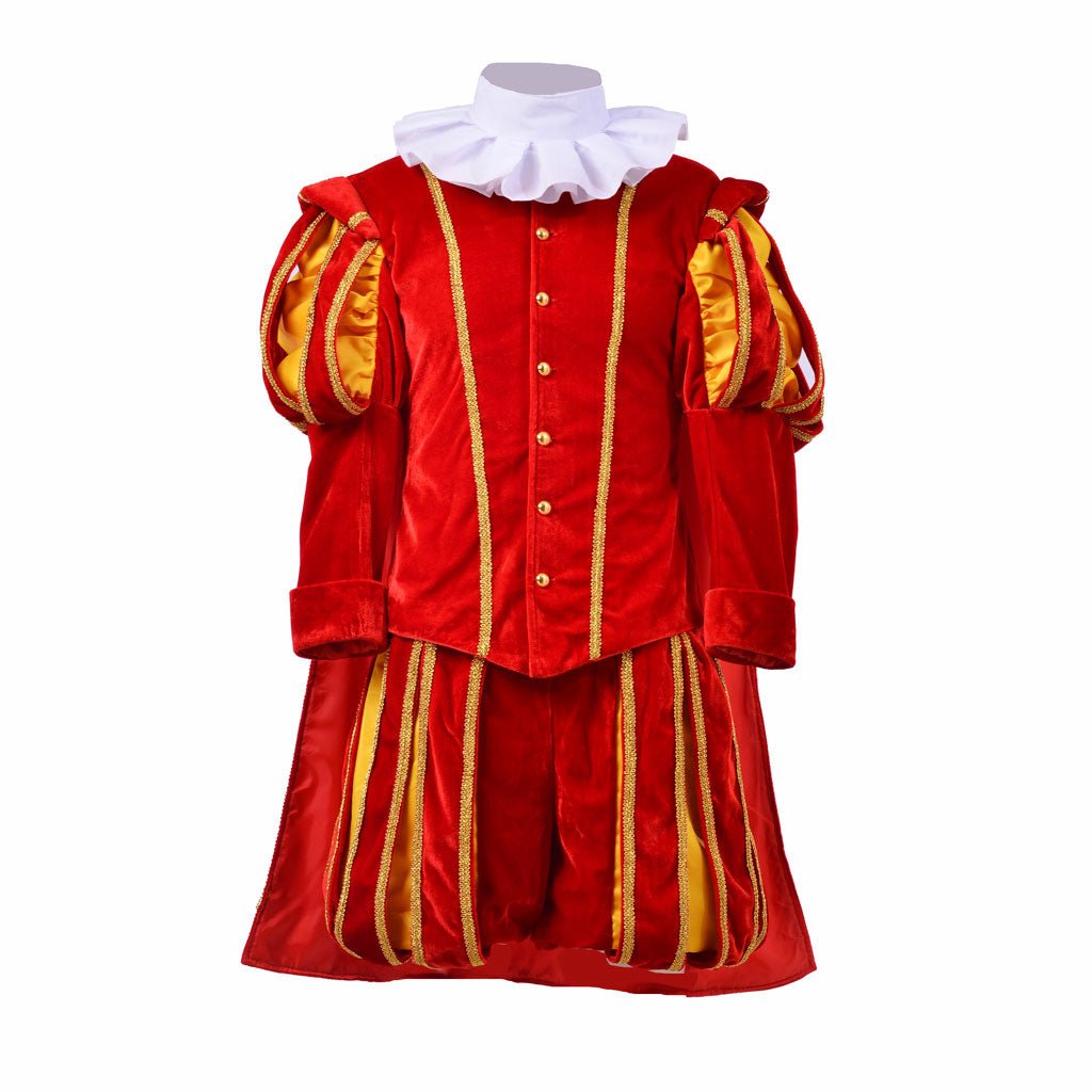 Traje de Cosplay Tudor Renascença para Homens - Traje de Rei da Era Elizabetana com Chapéu | Série Medieval Estrela do Cosplay - Estrela Cosplay