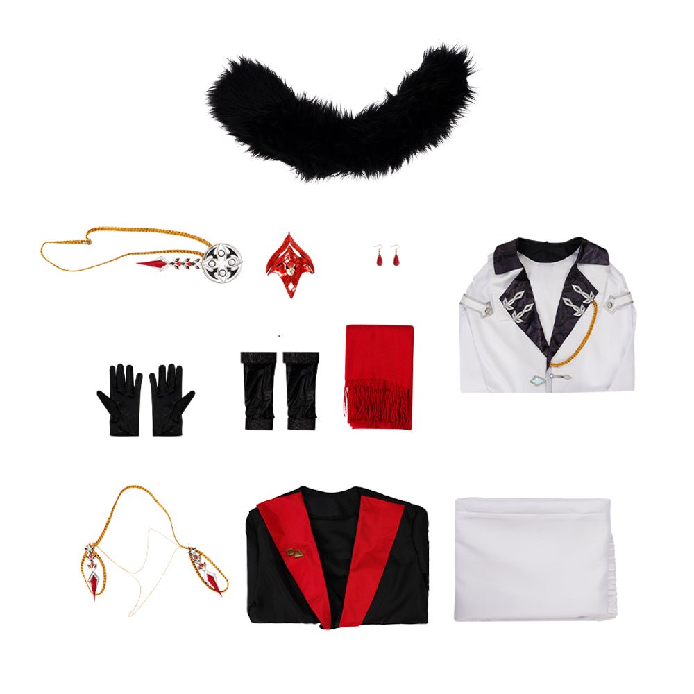 Fantasia Genshin Impact Capa Fatui Pierr Pantalone Tartaglia Traje Arlequim Doutor Sandrone Columbina Capa Regretor - Estrela Cosplay