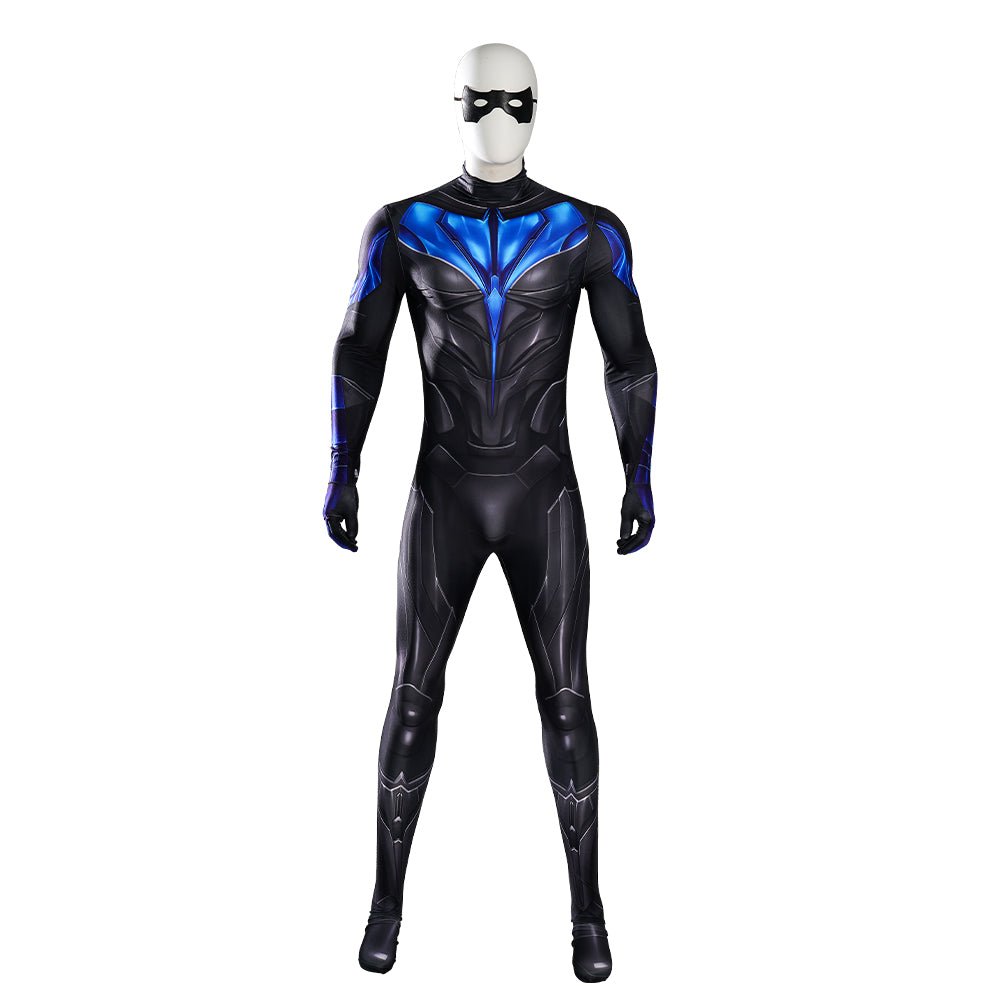 Macaquinho Titan—Nightwing - Traje de Cosplay Premium para Fãs de Teen Titans - Estrela Cosplay