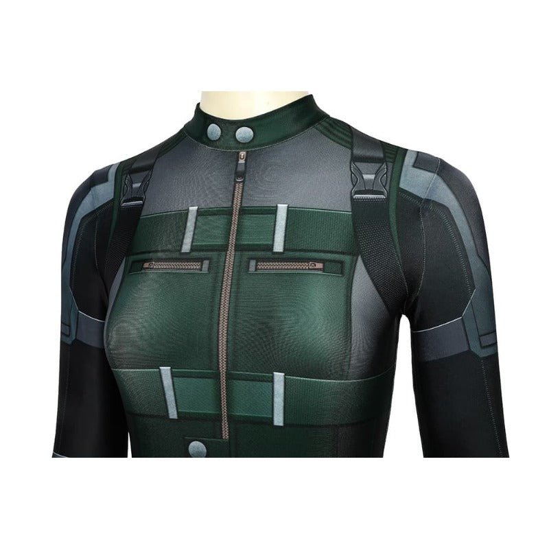 Traje de Cosplay da Viúva Negra - Macacão de Spandex Estampado - Estrela Cosplay