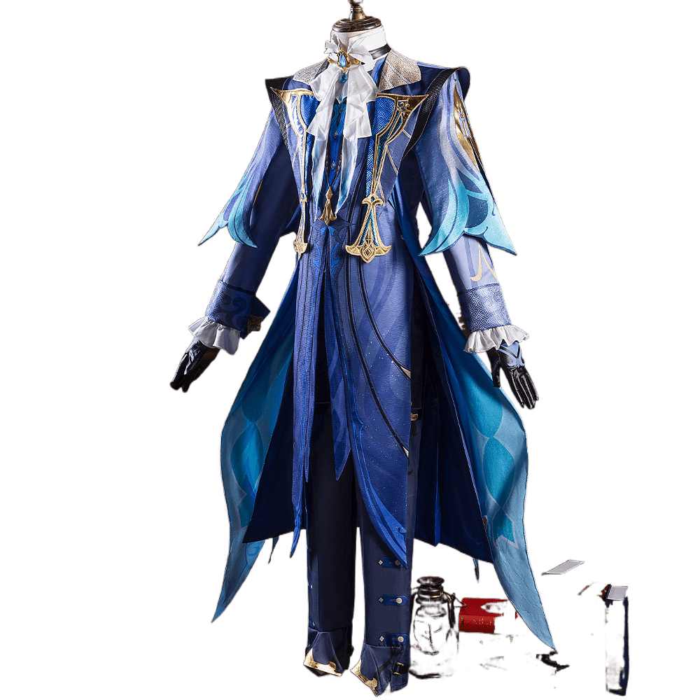 Fantasia de Cosplay Genshin Impact Neuvillette – Traje Autêntico Inspirado no Jogo para Homens - Estrela Cosplay