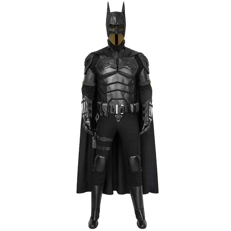 Traje de Cosplay de Couro PU Versão Filme The Batman para Halloween e Festas - Estrela Cosplay