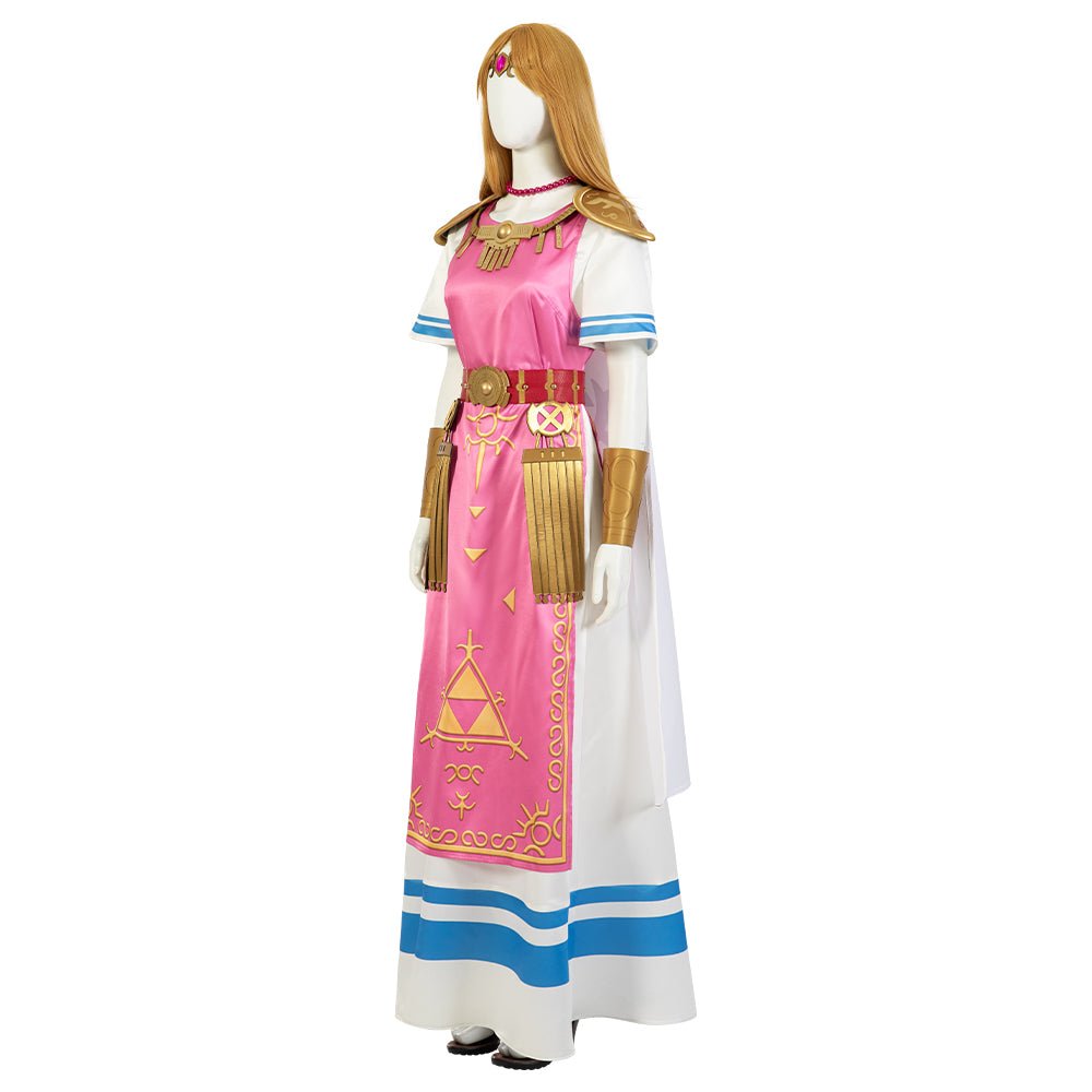 Super Smash Bros. Ultimate Princesa Zelda Roupa de Cosplay Rosa - Traje Inspirado no Jogo - Estrela Cosplay