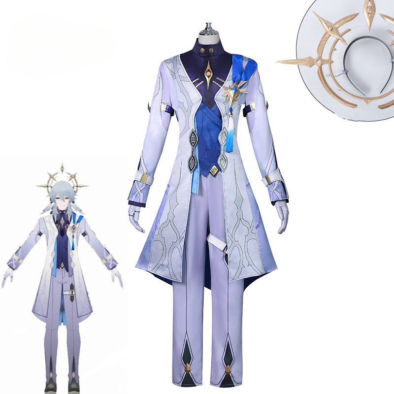 Fantasia Honkai Star Rail Mr. Sunday Uniforme Halovian para Homem - Carnaval Halloween Roleplay - Estrela Cosplay
