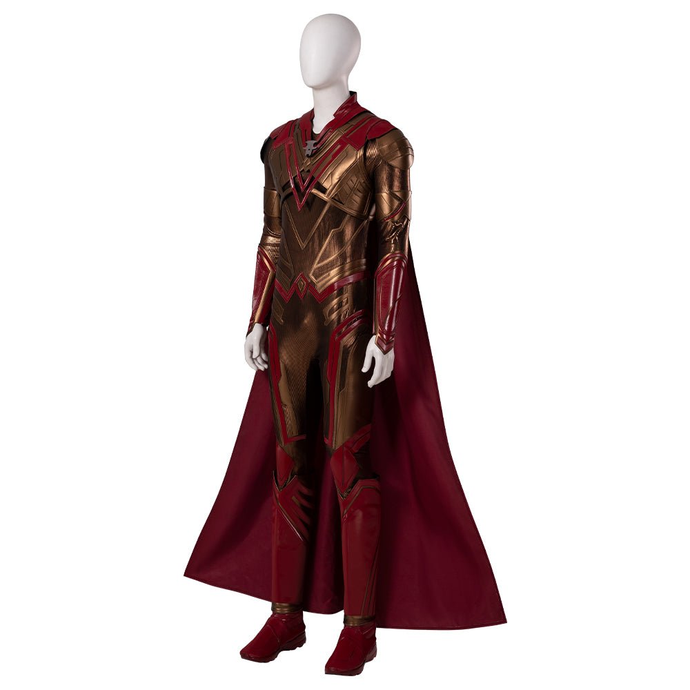 Traje de Cosplay Adam Warlock Guardiões da Galáxia Vol. 3 - Macacão Impresso com Armadura Vermelha para Homens - Estrela Cosplay
