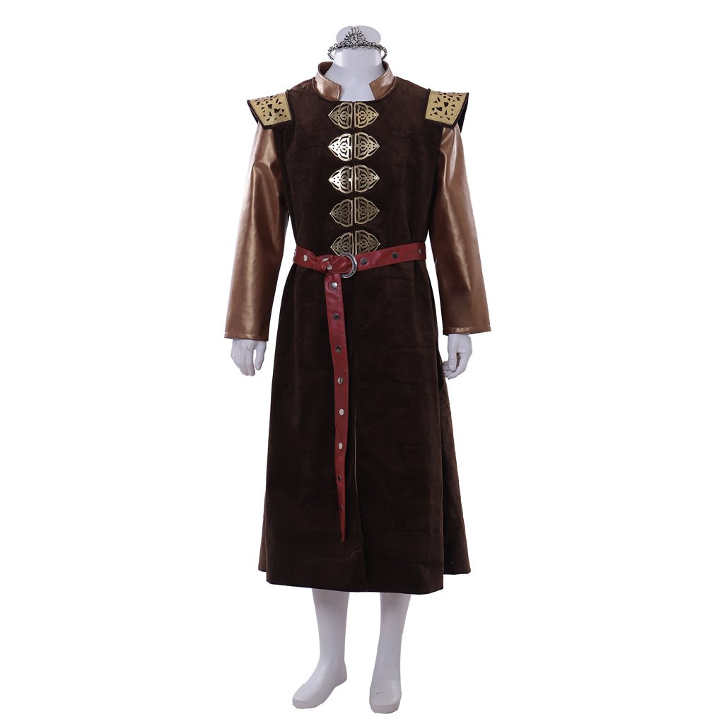 Fantasia do Rei Robert Baratheon Medieval com Coroa para Cosplay, Halloween e Carnaval - Estrela Cosplay