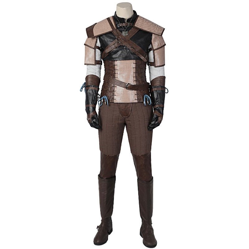 Traje de Cosplay de Geralt de Rivia do Witcher 3 - Jaqueta de Couro e Traje de Herói para Halloween - Estrela Cosplay