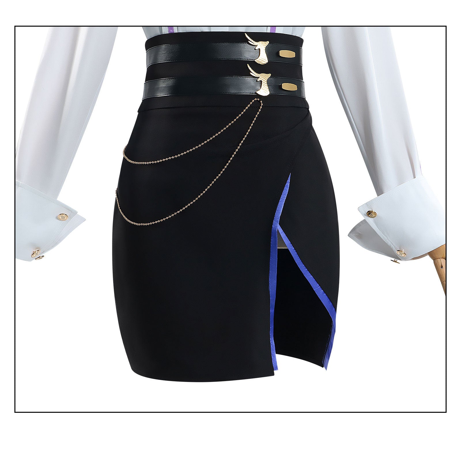 Fantasia de Cosplay de Krallen de Genshin Impact – Conjunto Completo Roupa de Roleplay Premium - Estrela Cosplay