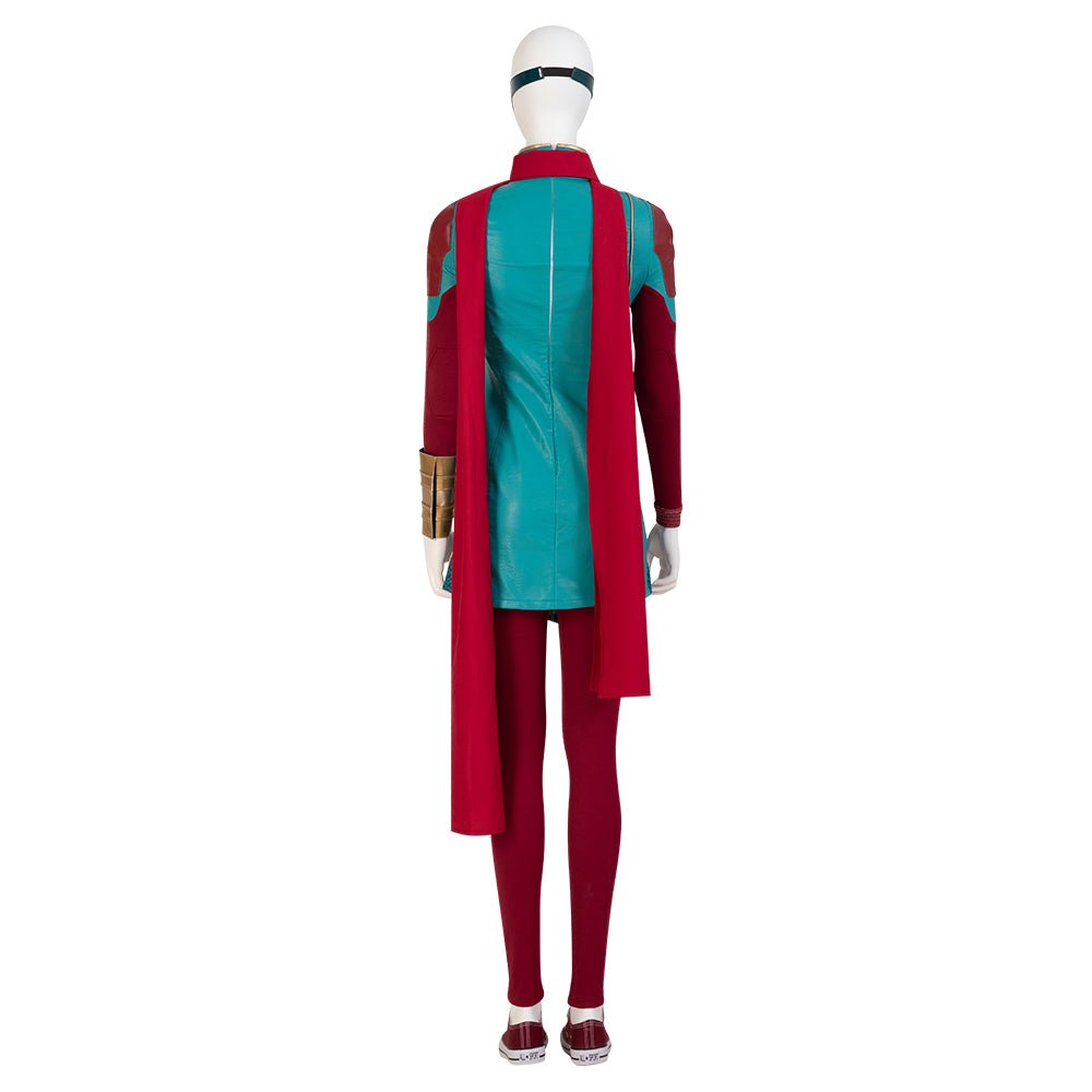 Fantasia de Cosplay Kamala Khan Inspirada em Ms. Marvel – Capa de Halloween - Estrela Cosplay