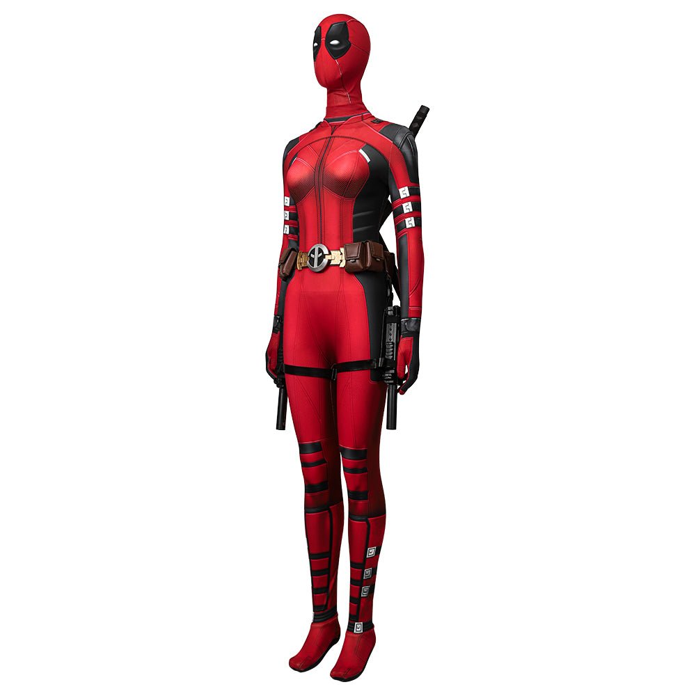 Blusa de Capuz de Cosplay Deadpool 3 – Versão Mulher, Inspirada em Deadpool e Wolverine - Estrela Cosplay