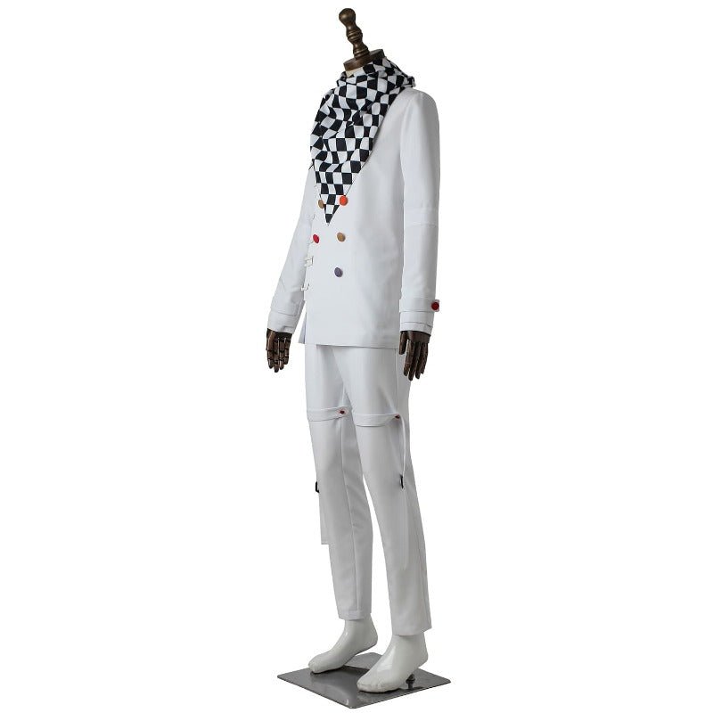 Fantasia de Kokichi Oma Cosplay - Traje Ouma Danganronpa V3 com Capa e Chapéu para Halloween e Festas - Estrela Cosplay