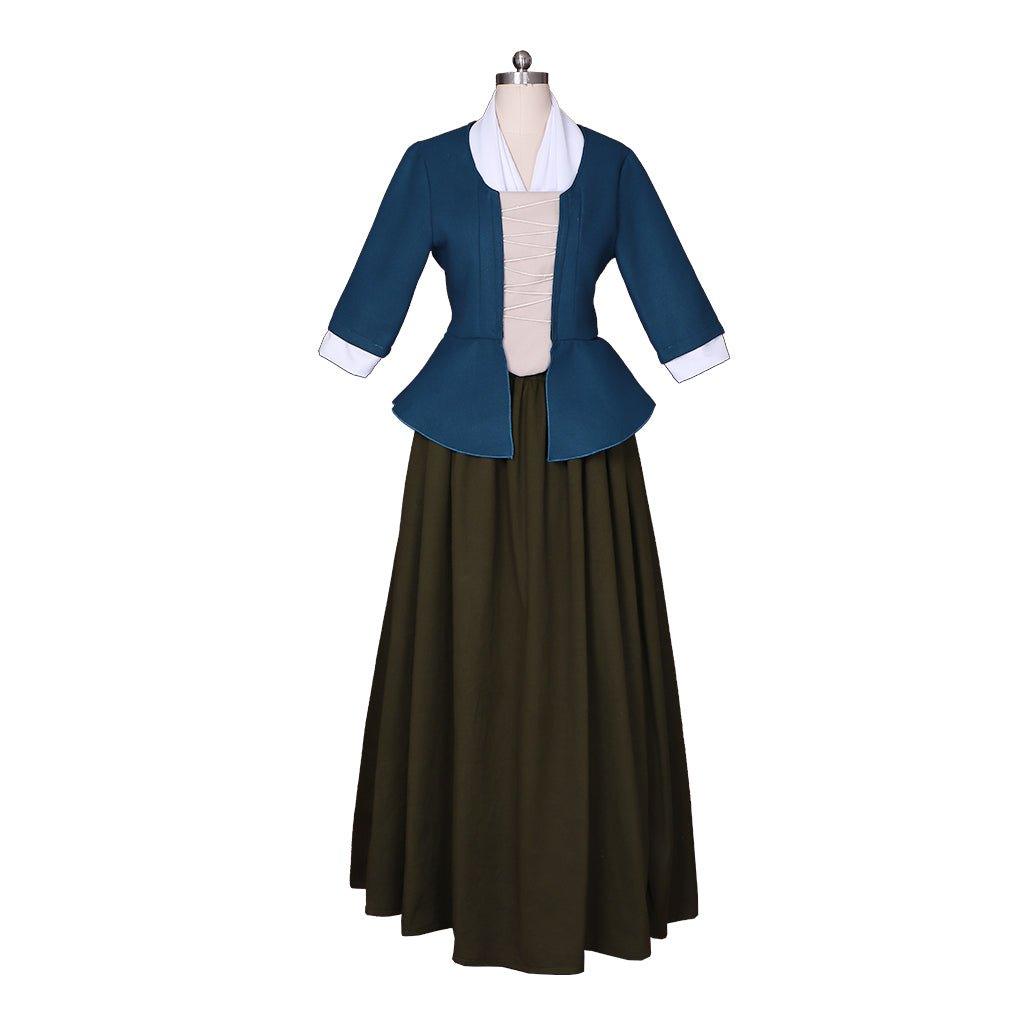 Vestido de Cosplay Claire Fraser Outlander | Traje Colonial Escocês - Estrela Cosplay