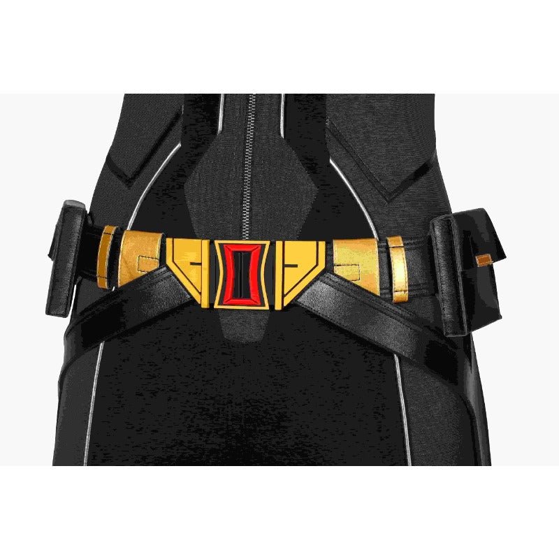 Traje de Cosplay da Viúva Negra Natasha Romanoff Macacão Preto Estampado para Halloween - Estrela Cosplay