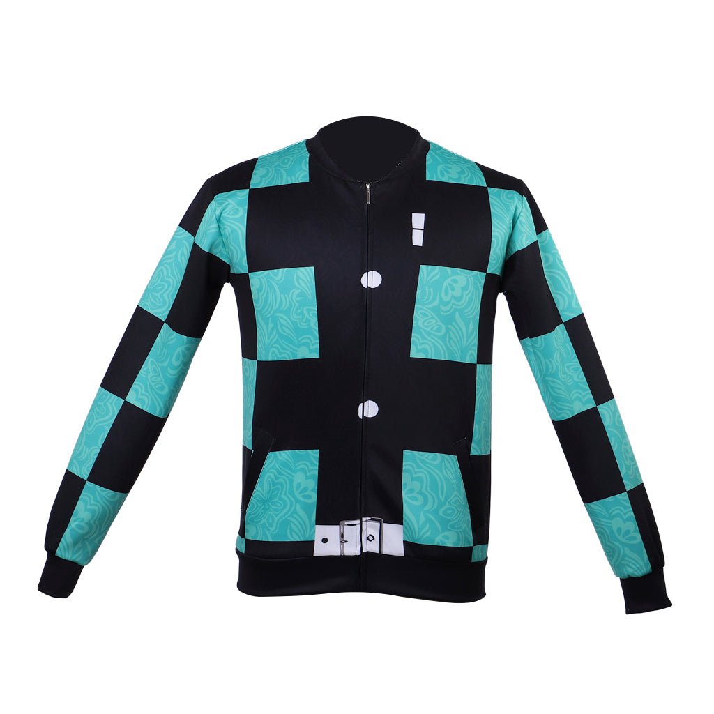 Jaqueta de Cosplay de Kamado Tanjirou de Demon Slayer – Casaco de Anime - Estrela Cosplay