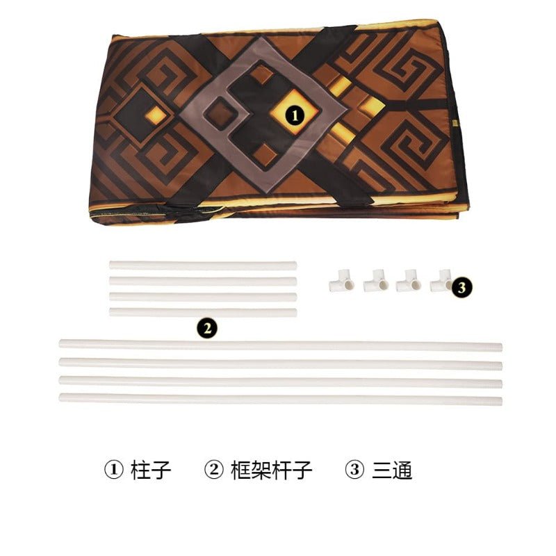 Fantasia Divertida de Zhongli – Genshin Impact Pilar de Rocha Anime Jogo Traje Halloween - Estrela Cosplay