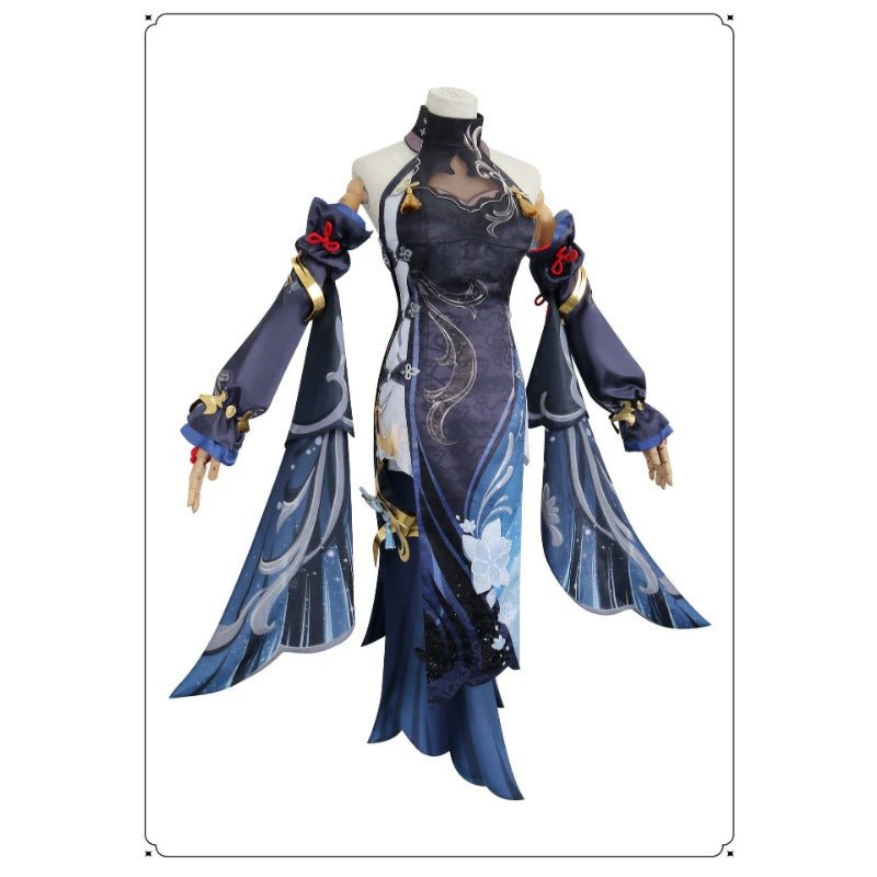 Fantasia de Cosplay de Shenhe de Genshin Impact – Traje Flor Fria, Orvalho Oculto – Elegante Roupa de LNY - Estrela Cosplay