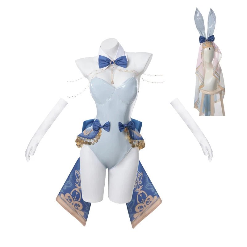 Fantasia Bunny Girl Nilou Cosplay Genshin Impact - Traje de Coelho Nilou Estilo A e B - Estrela Cosplay