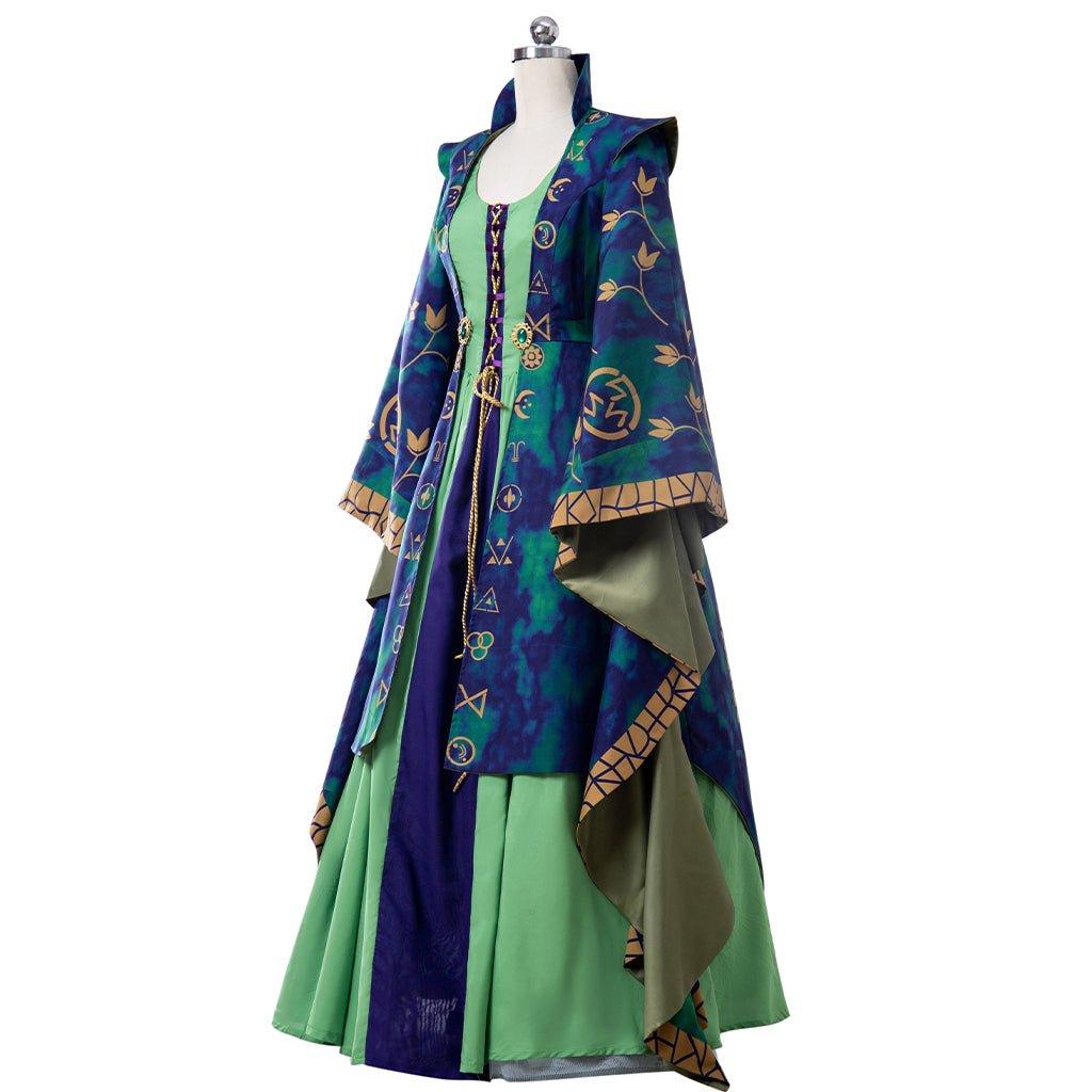 Fantasia de Cosplay de Winifred Sanderson para Mulheres | Roupa de Bruxa Verde para Halloween - Estrela Cosplay