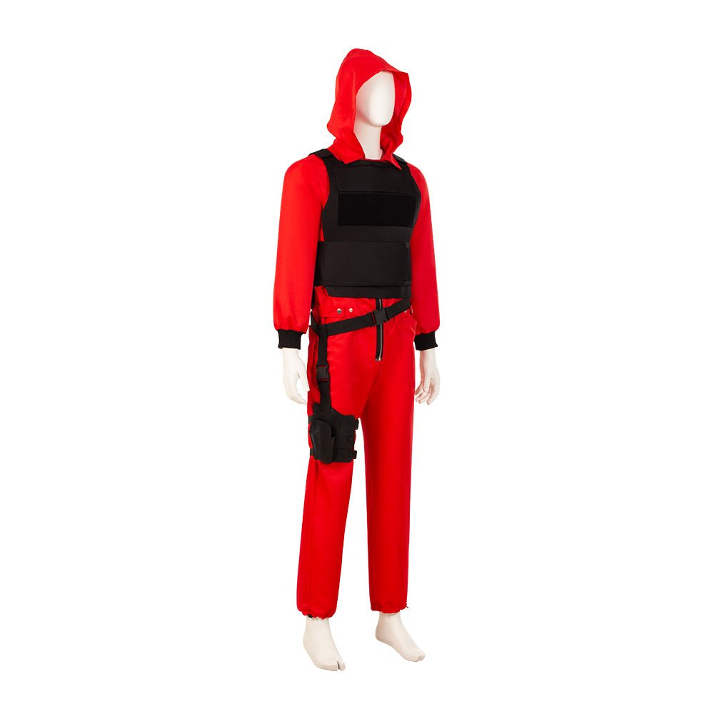Uniforme da Equipe Dali de Paper Money Heist - Fantasia de Cosplay para Halloween da Temporada Cinco - Estrela Cosplay