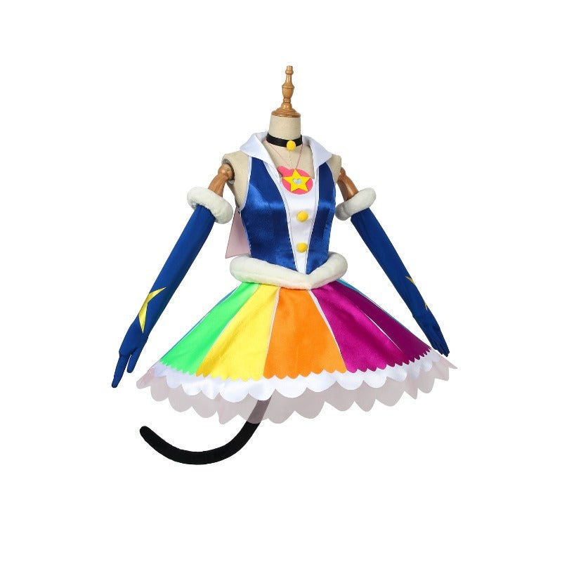 Vestido Lolita de Fantasia Cosplay Cure Cosmo Yuni - Star Twinkle Pretty Cure - Estrela Cosplay