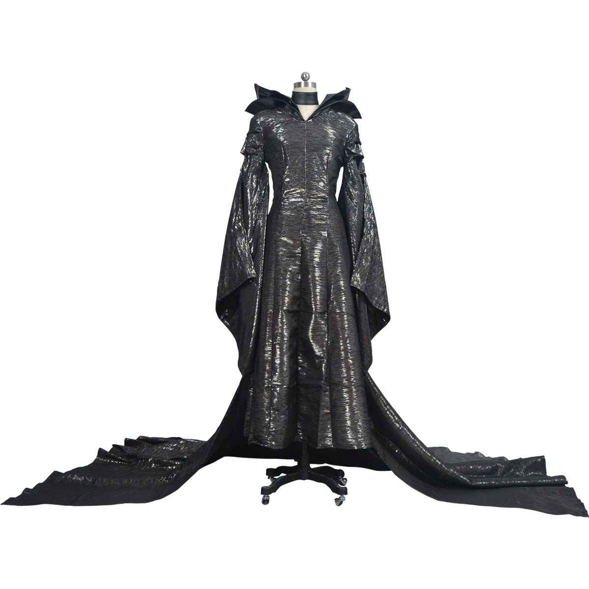 Fantasia de Maleficent da Bela Adormecida - Vestido Longo Elegante para Fãs do Filme - Estrela Cosplay