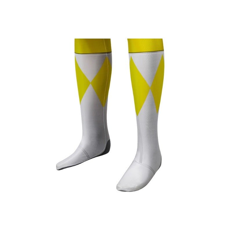 Traje de Cosplay do Ranger Amarelo MMPR - Fantasia Inspirada nos Power Rangers - Estrela Cosplay