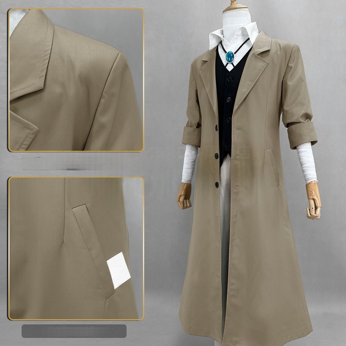 Traje de Cosplay Dazai Osamu de Bungo Stray Dogs - Qualidade Premium - Estrela Cosplay